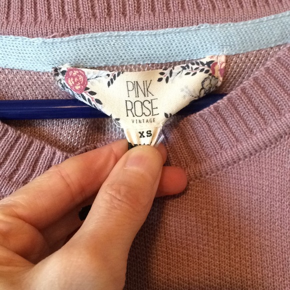 Pink Poka Dot Crop Sweater - Picture 4 of 4